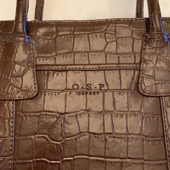Osprey Brown Leather Handbag - Picture 2 of 8